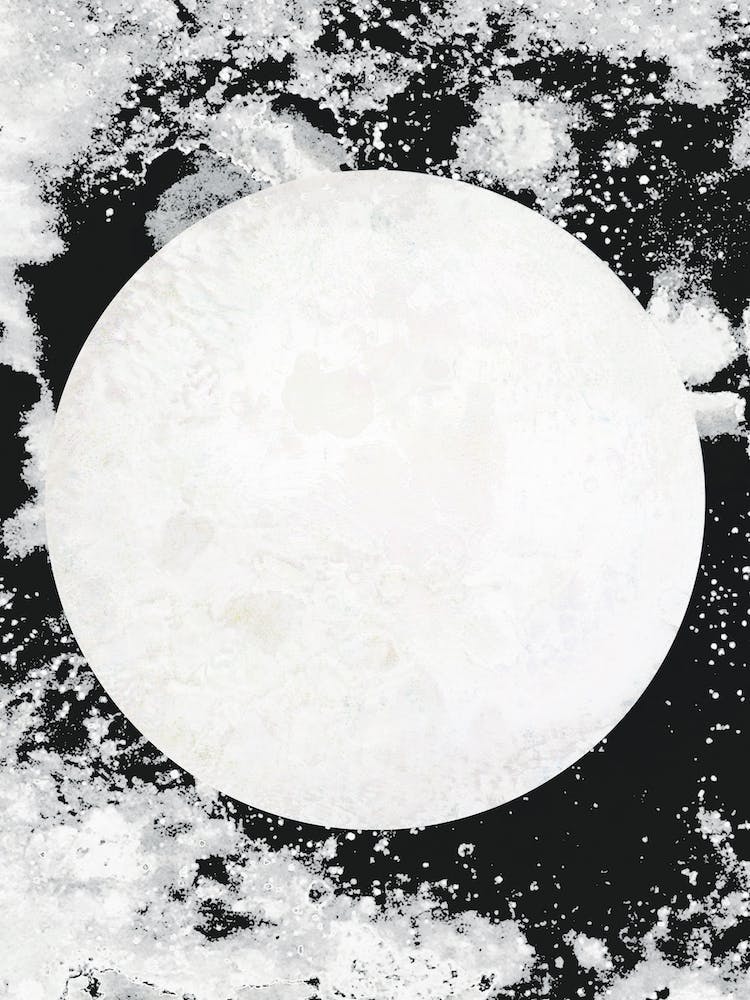 Moon Black White