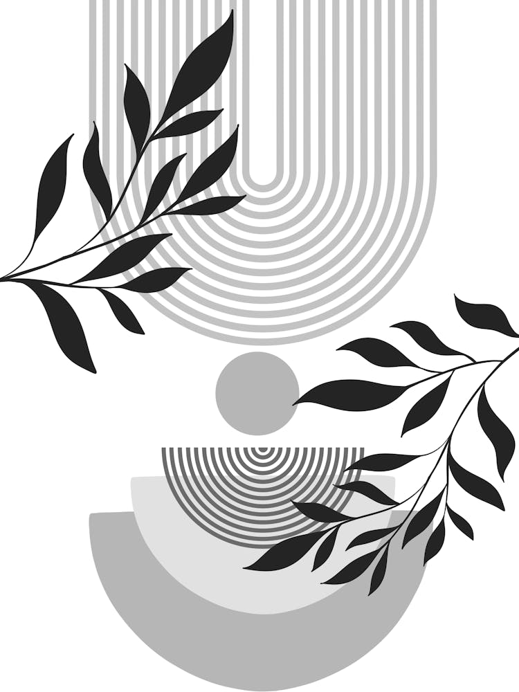 Abstract Black And White Illustration