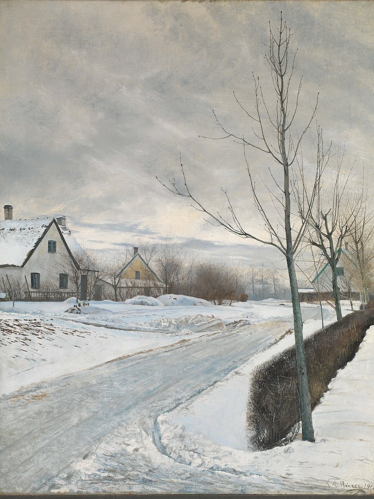 Road In The Village Of Baldersbronde, Laurits Andersen Ring