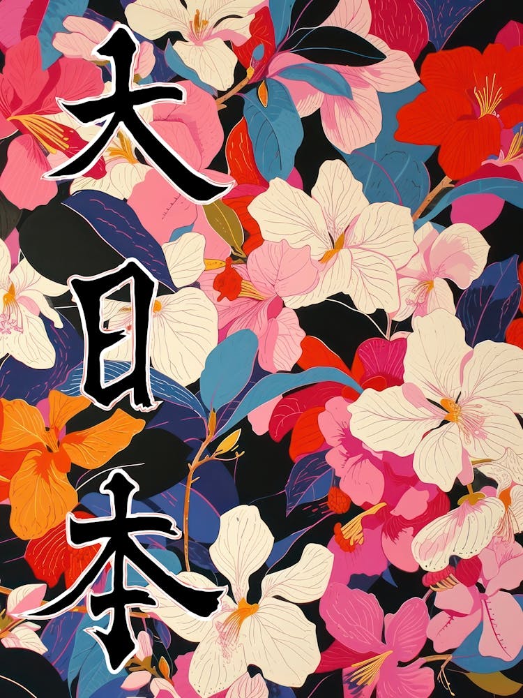 Hokusai  Great Japan Poster Japanese Flowers 25