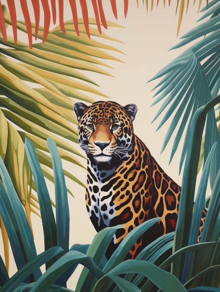 Jaguar 1 Tropical Animal Portrait