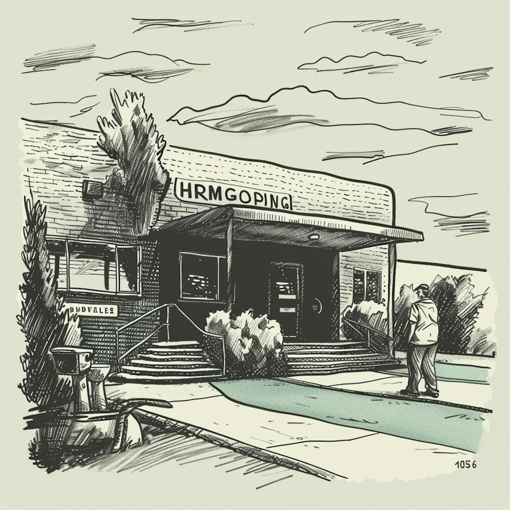 Man In Front Of A Building