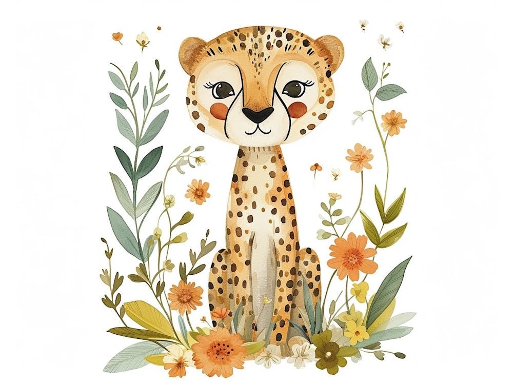 Little Floral Cheetah 1