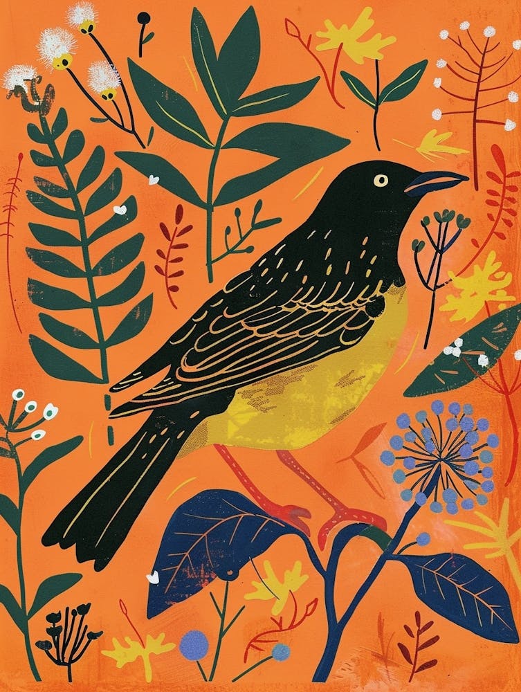 Spring Birds Blackbird 2