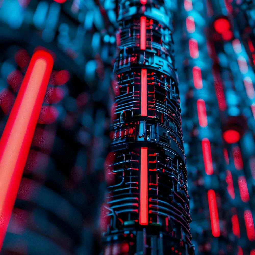 Abstract Image Of Electronic Circuits