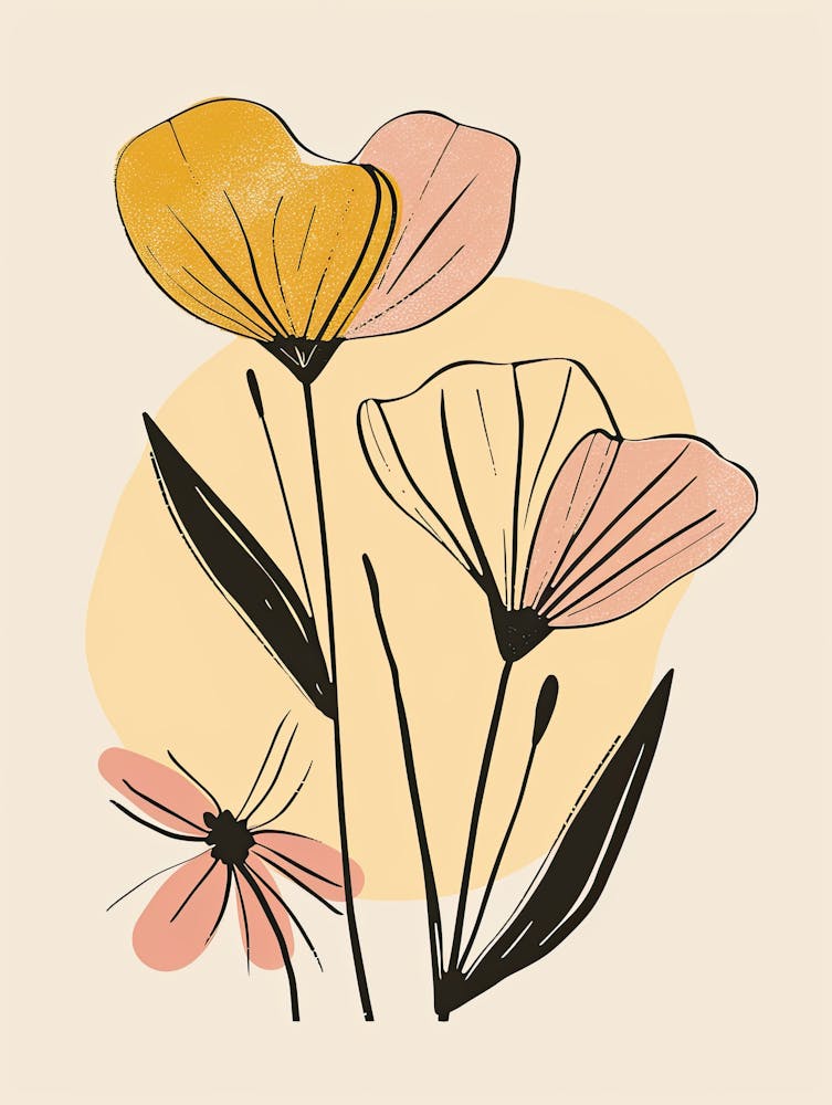 Aquarellblumen