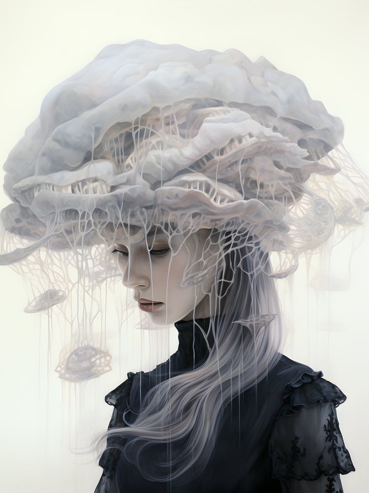 Surreal and Abstract Jellyfish Art