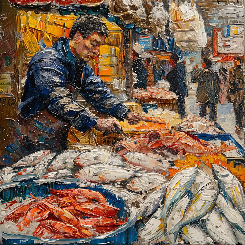 Van Gogh Style: The Fishmonger Series 1