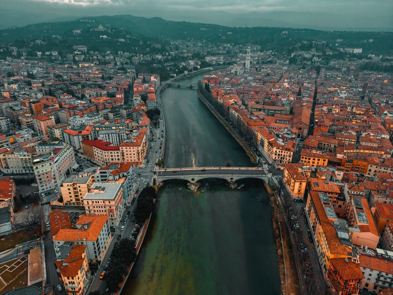 Print of Verona, City of Love, Italy