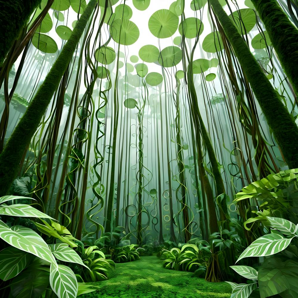 Ferns In The Jungle
