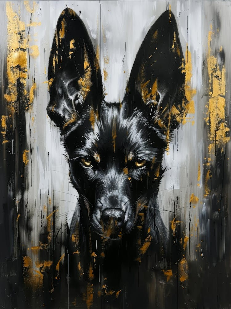 Black And Gold Dog