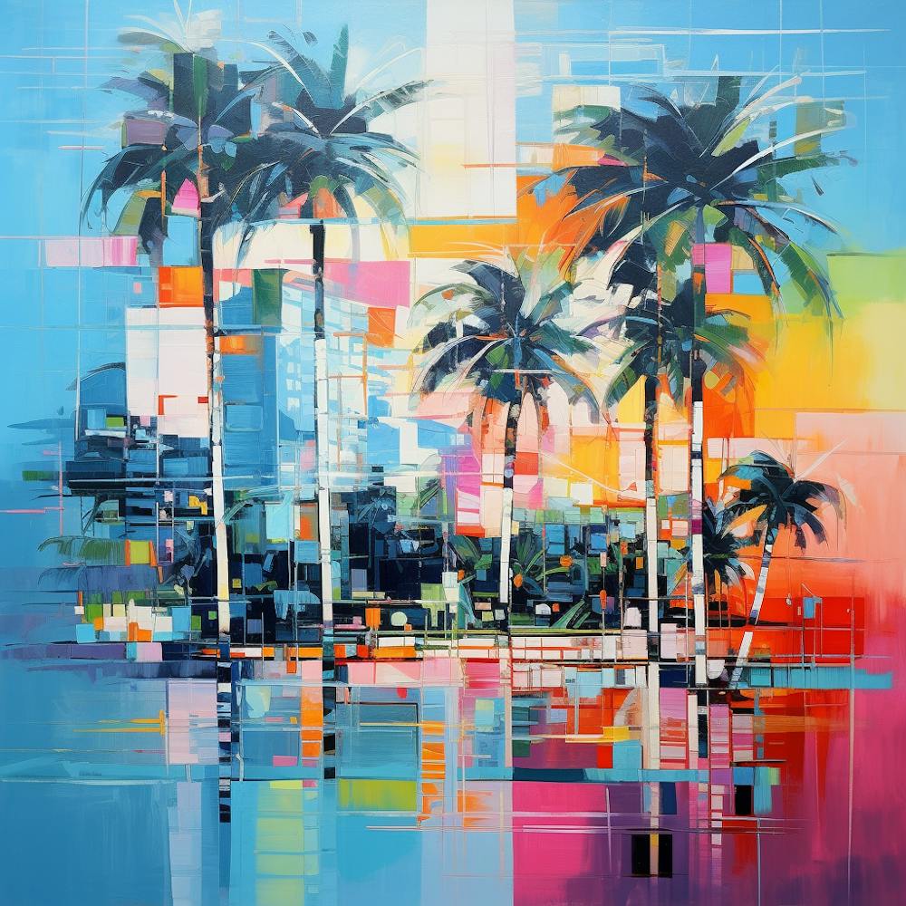 Trippy Miami Art Deco