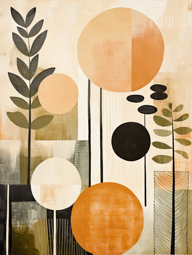 Floral Print 61, Mid Century Modern Wall Art, Pop Culture Print Modern Art, Exhibition Poster Minimalist Modern, Retro Print, Bauhaus