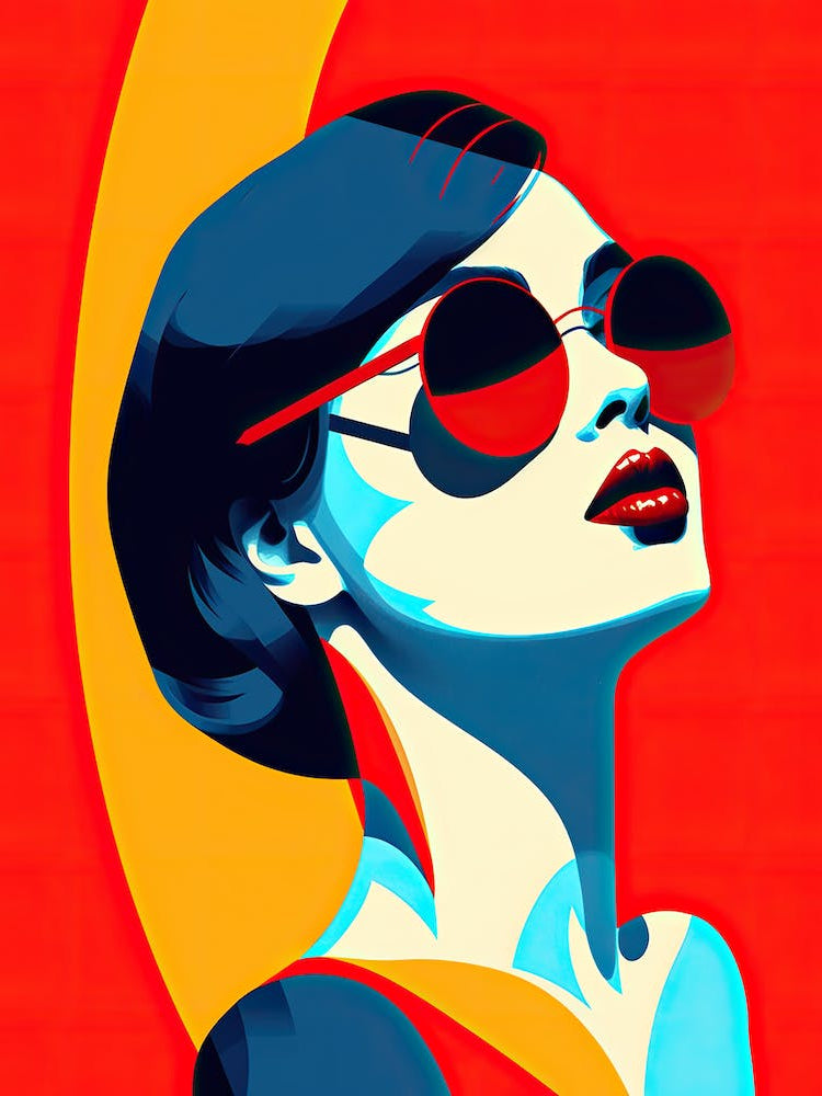 Elegant Pop Art USA Symbolism