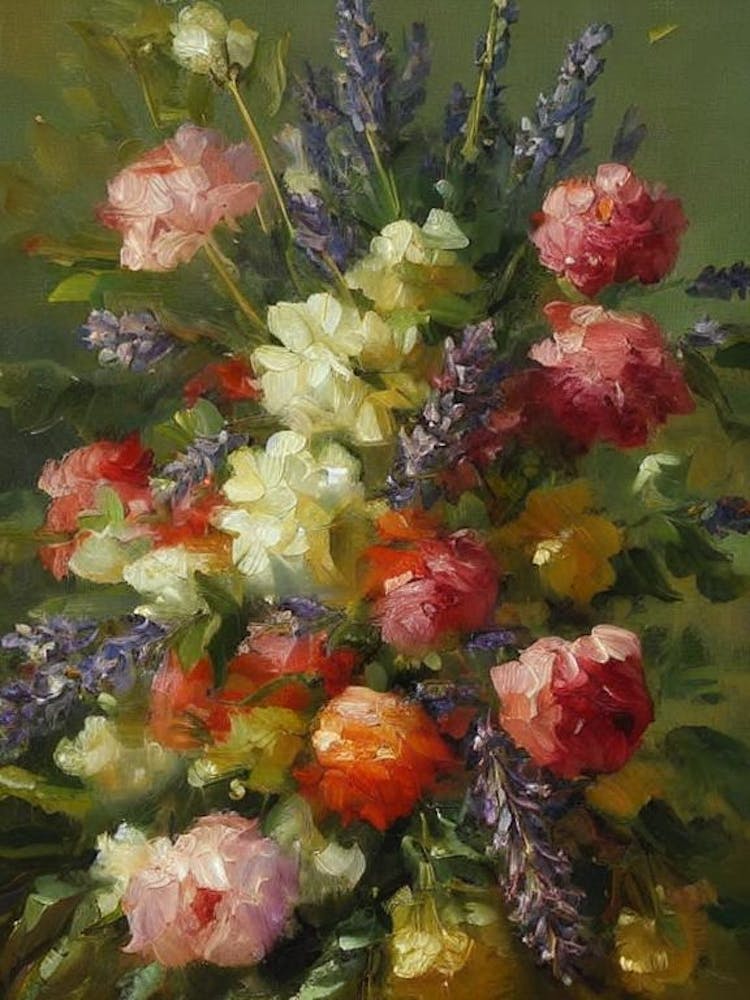 Lavender Painting 3 Flower