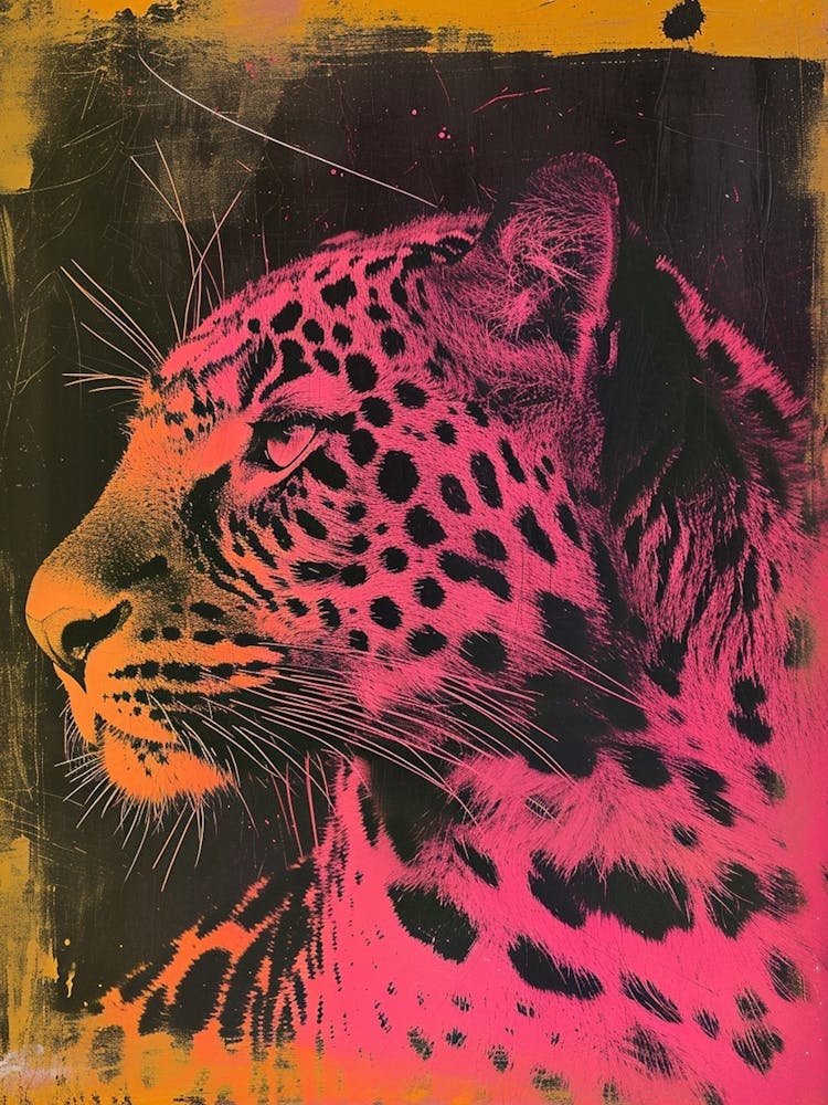 Polaroid Inspired Leopard 4