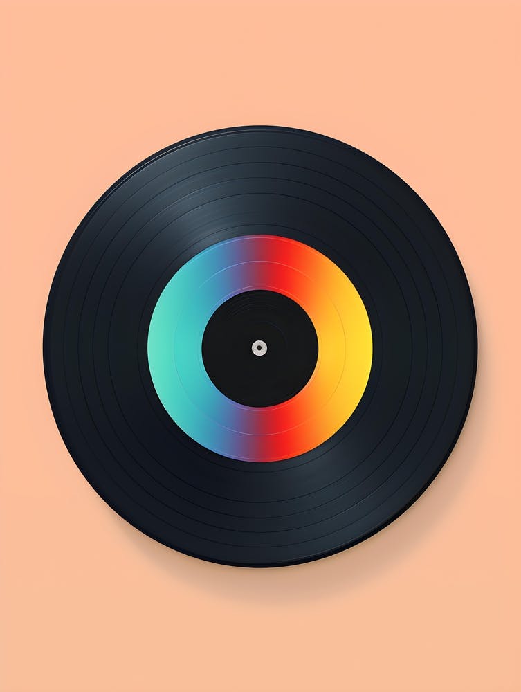Colorful Vinyl Record