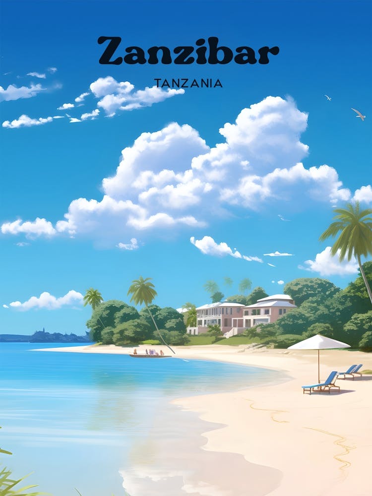Zanzibar Tanzania 1 Travel Poster 3 4 Resize