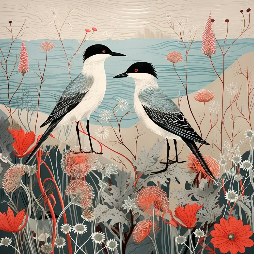 Oiseau dans la Nature Sterne Pierregarin 4