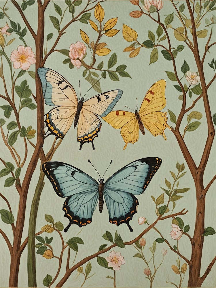 Butterflies In A Tree