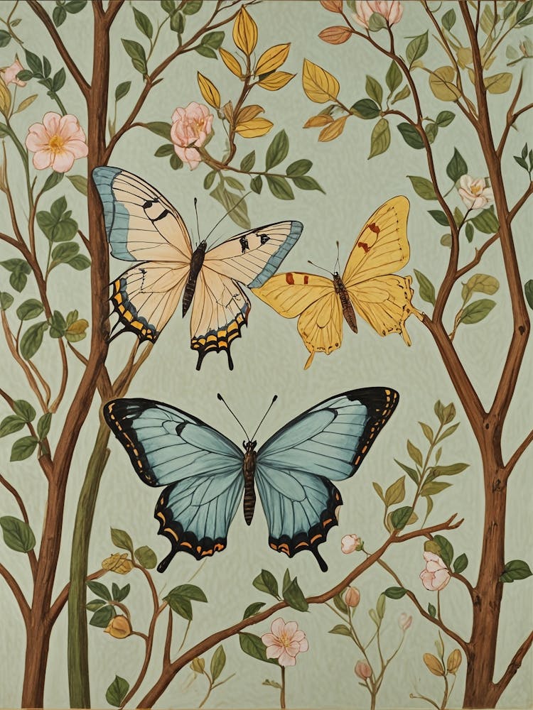 Butterflies In A Tree