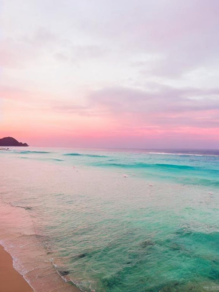 Kata Beach, Phuket, Thailand Pink Photography 1