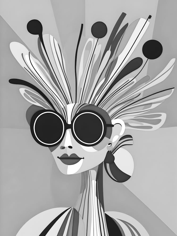Black And White Portrait Of A Woman 41
