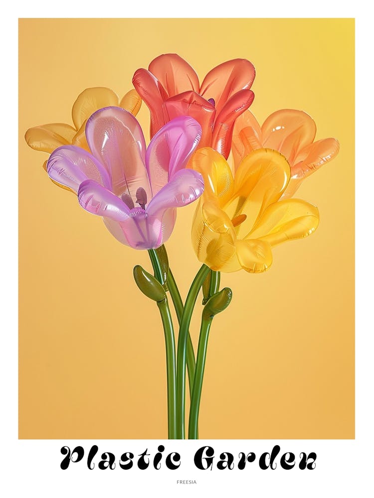 Dreamy Inflatable Flowers Poster Freesia 3
