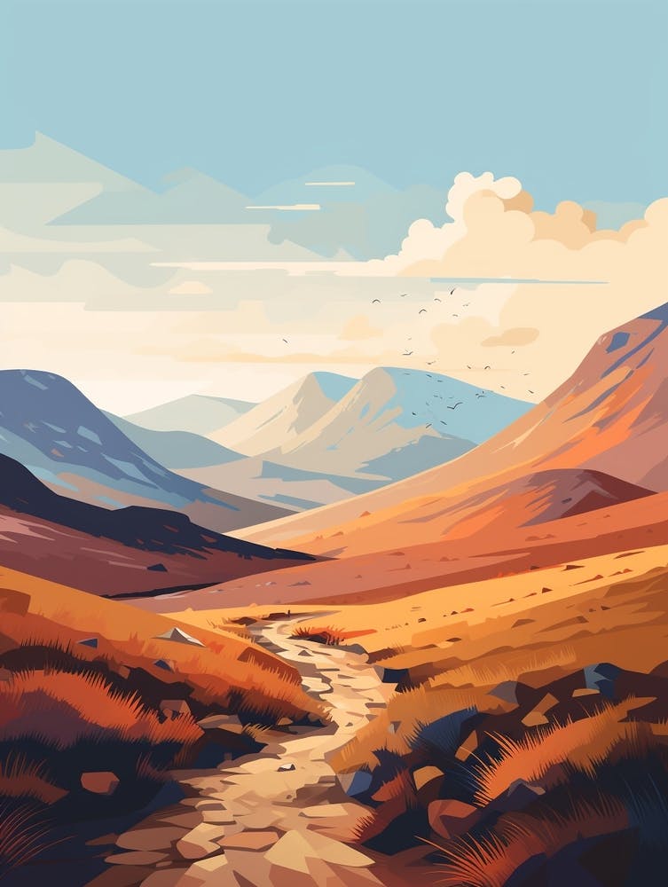 The West Highland Line Scotland 6 Hiking Trail Landscape