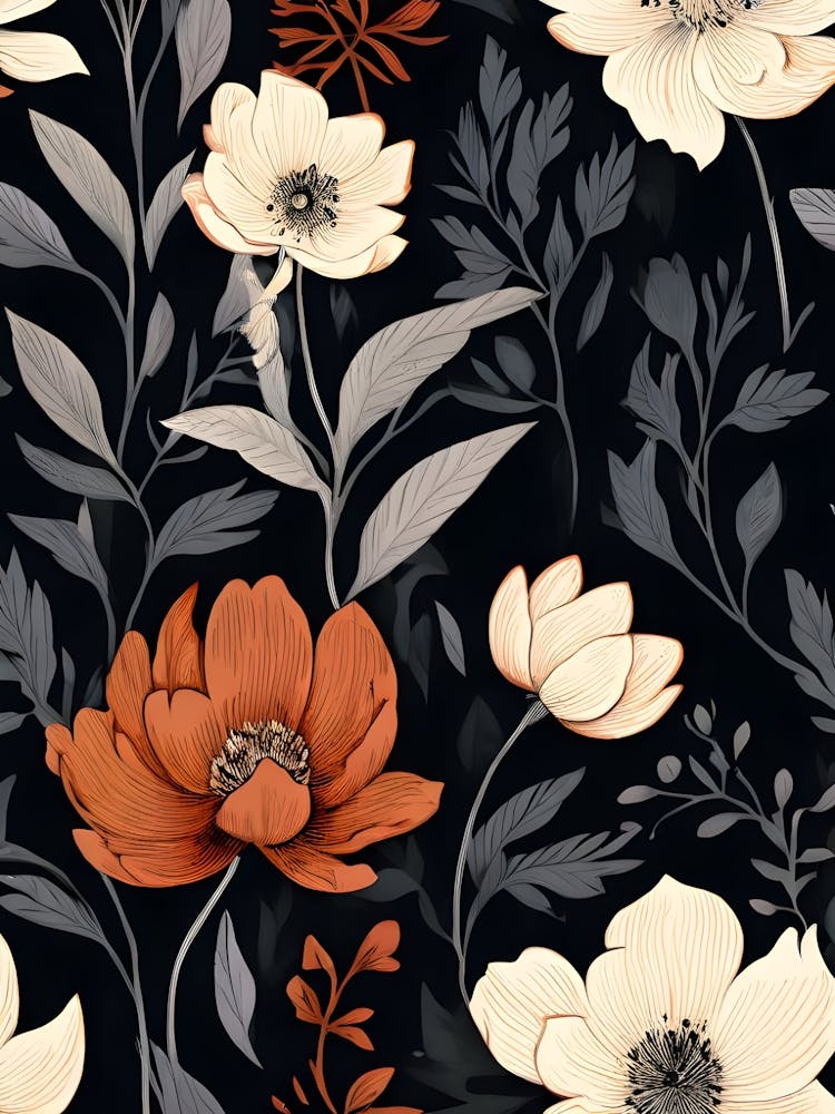 Vintage Floral Pattern Design