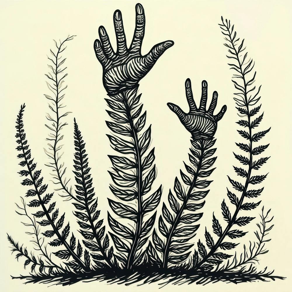 Ferns And Hands