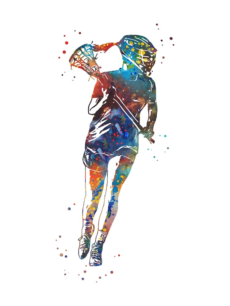 Lacrosse Player Girl 1