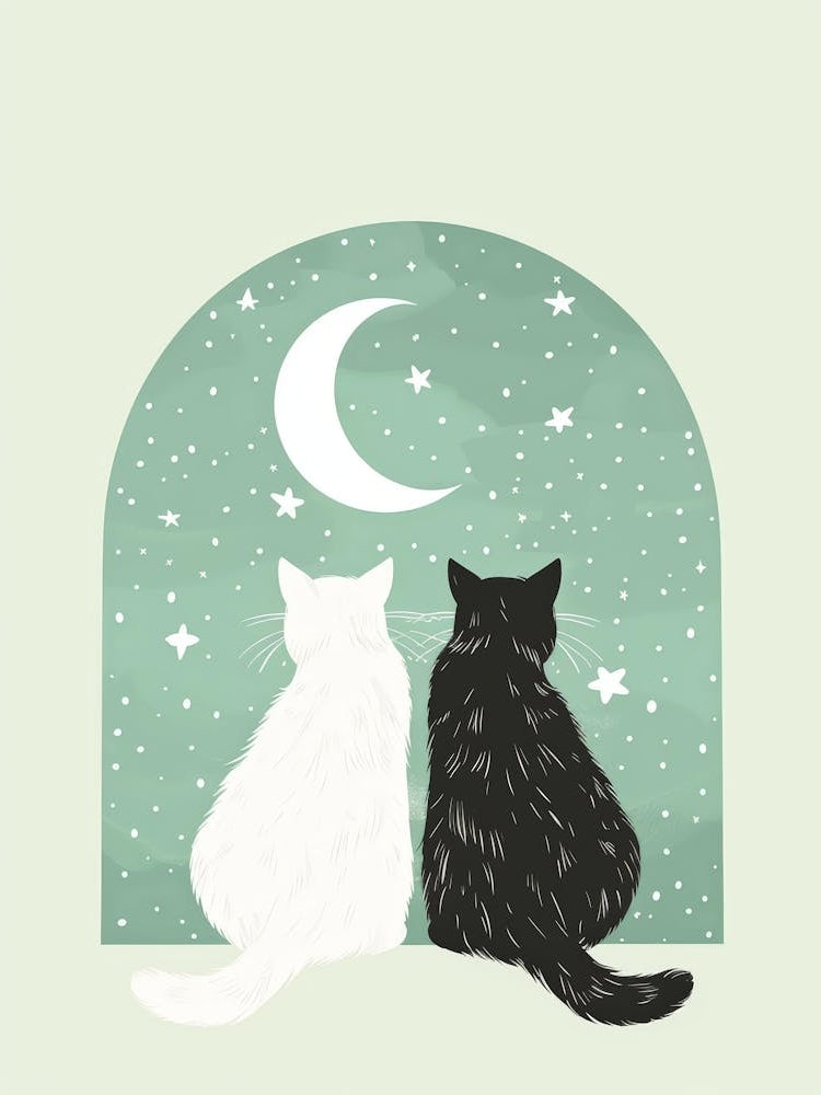 Cats In The Moonlight 1