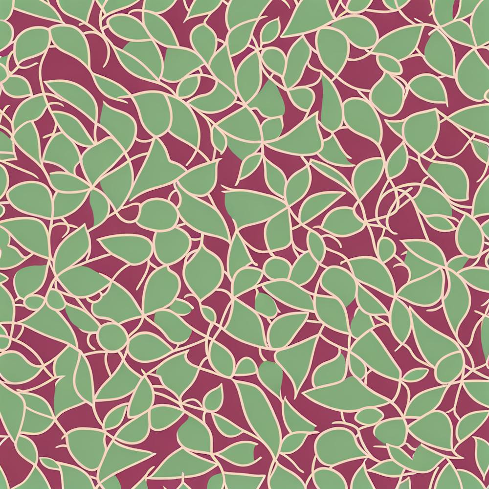 Abstract Leaves Pattern, A Seamless Pattern, Flat Art, 159