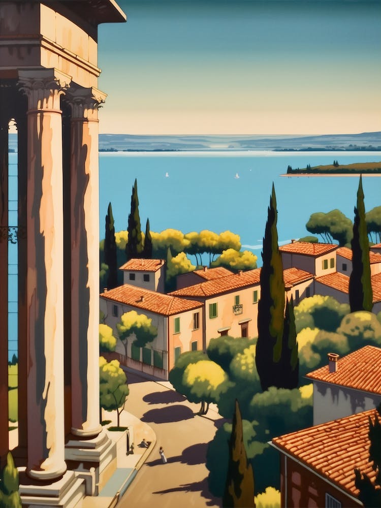 Tuscany, Italy 2 Travel Poster Vintage