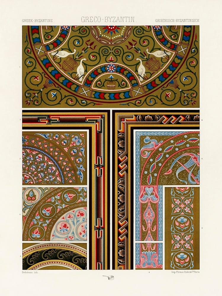 Greek Byzantine Pattern, Albert Racine