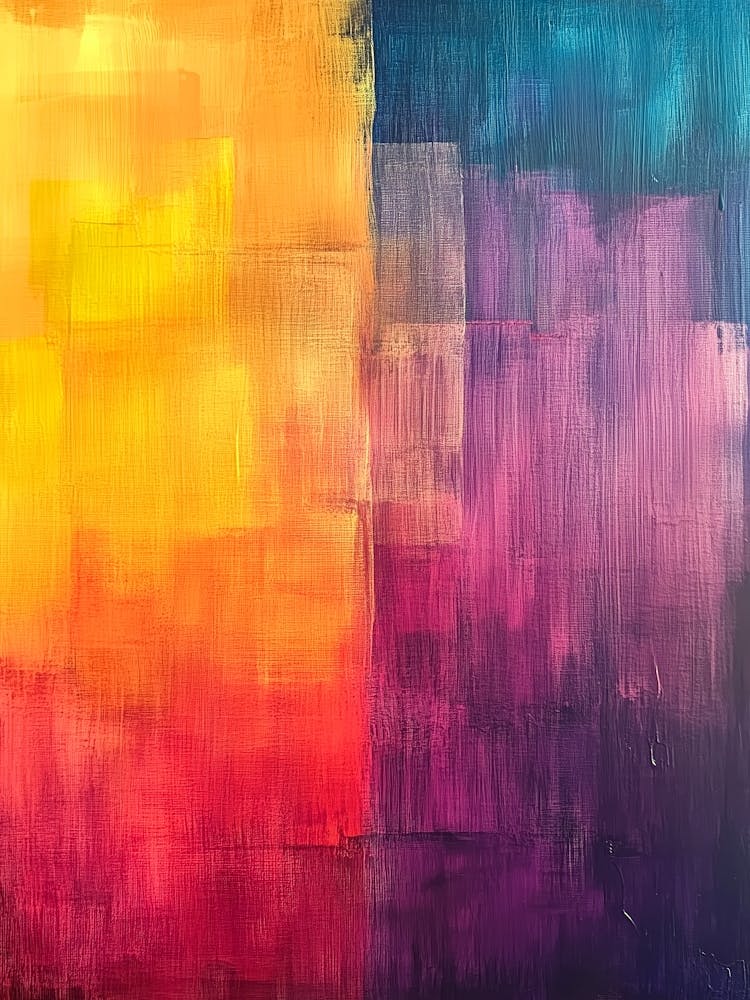 Abstract Painting Rainbow