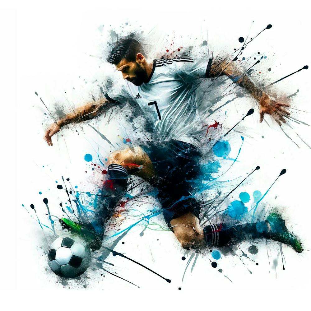 Soccer Player Kicking The Ball 13