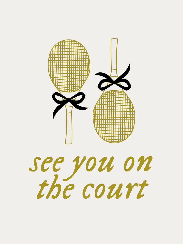 See You On The Court | Coquette Vintage Retro Sporty Trendy Tennis 3