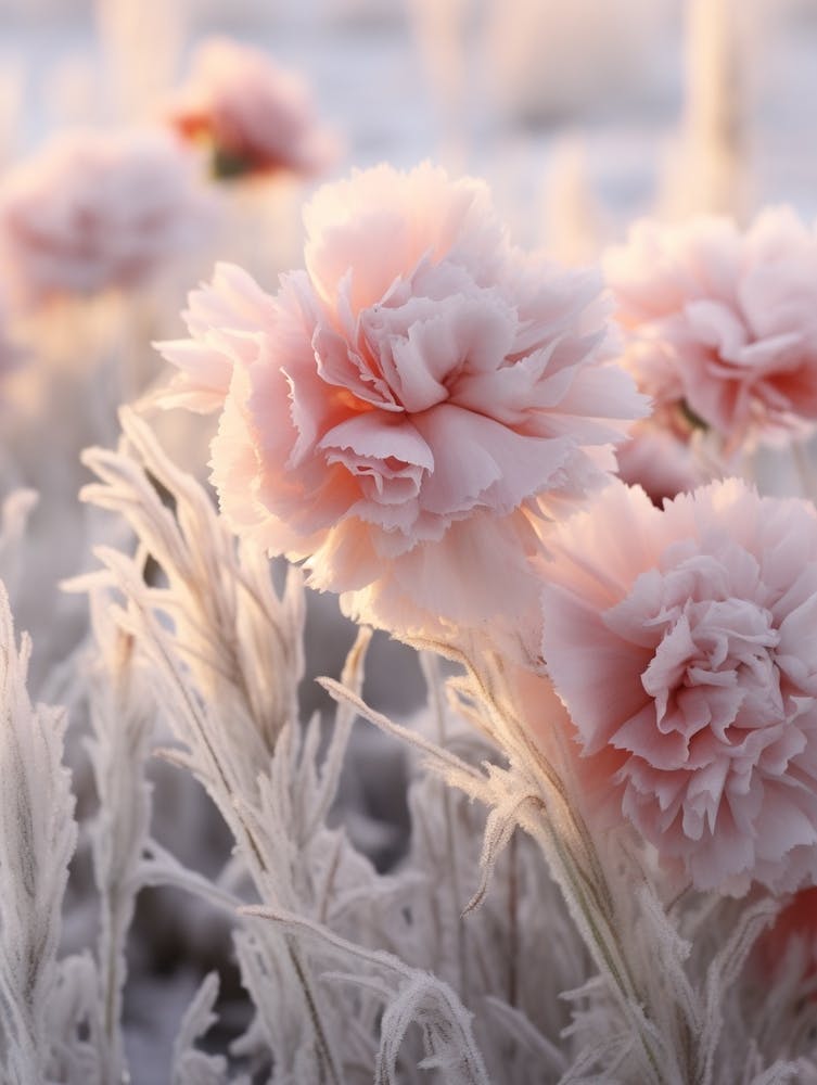 Frosty Botanical Carnation 1