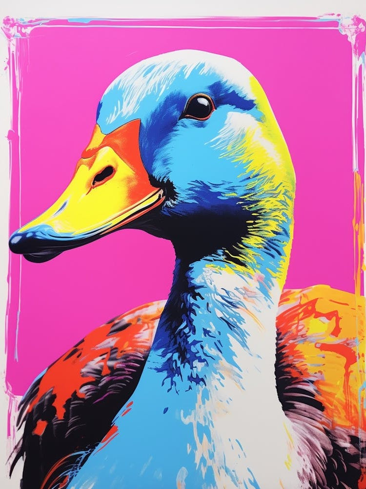 Andy Warhol Style Bird Goose 6