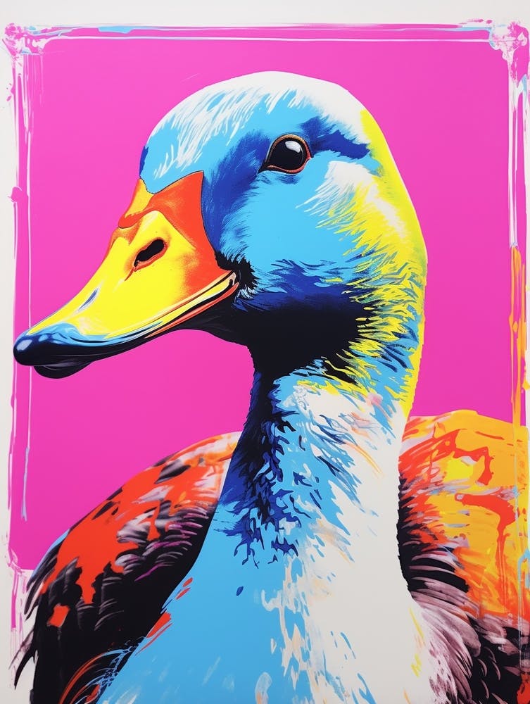Andy Warhol Style Bird Goose 6