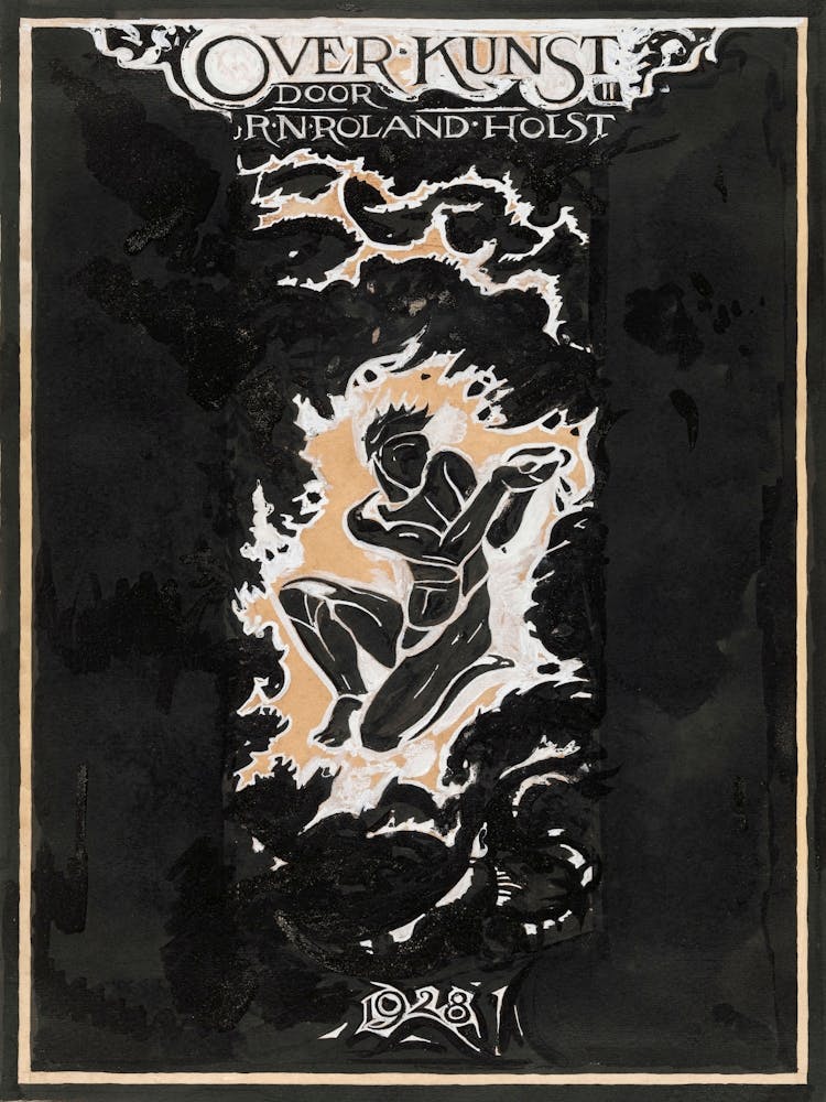 Second Design For The Book Cover For Over Kunst, Ii, Richard Roland Holst