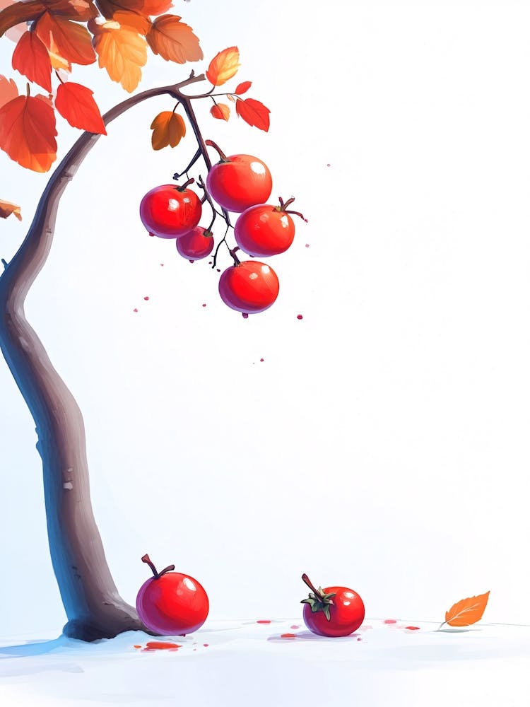 Red Apples On A Tree