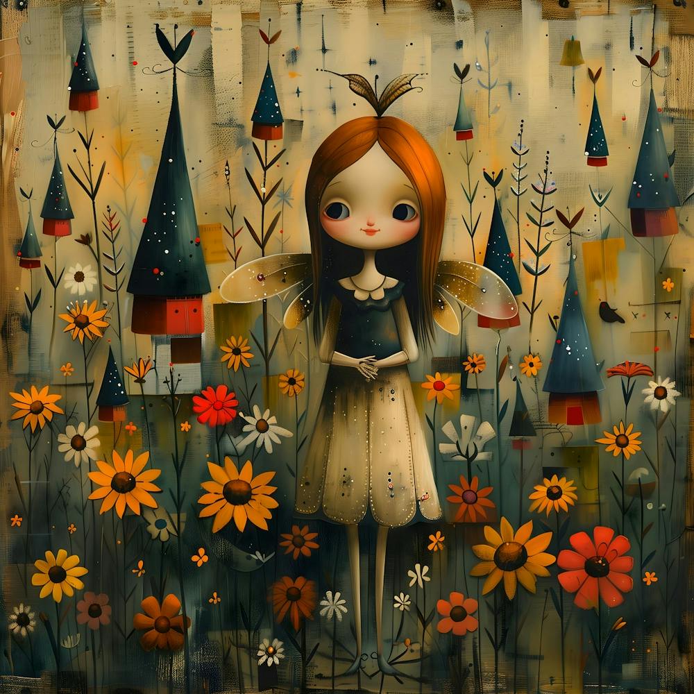 Fairy Garden, Naïf, Whimsical, Folk, Minimalistic