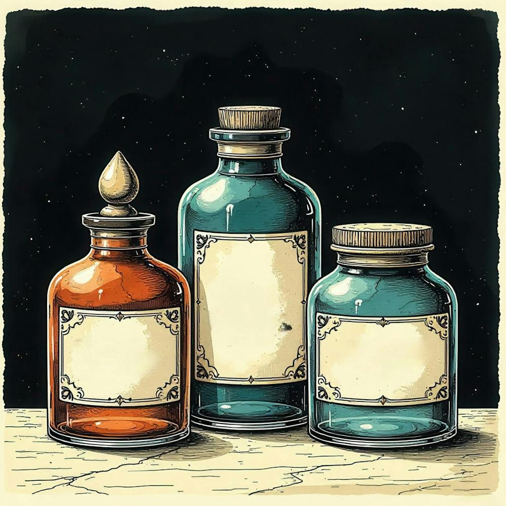 Three Bottles Of Medicine