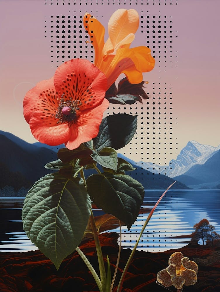 Surreal Florals Impatiens 1 Blumenmalerei