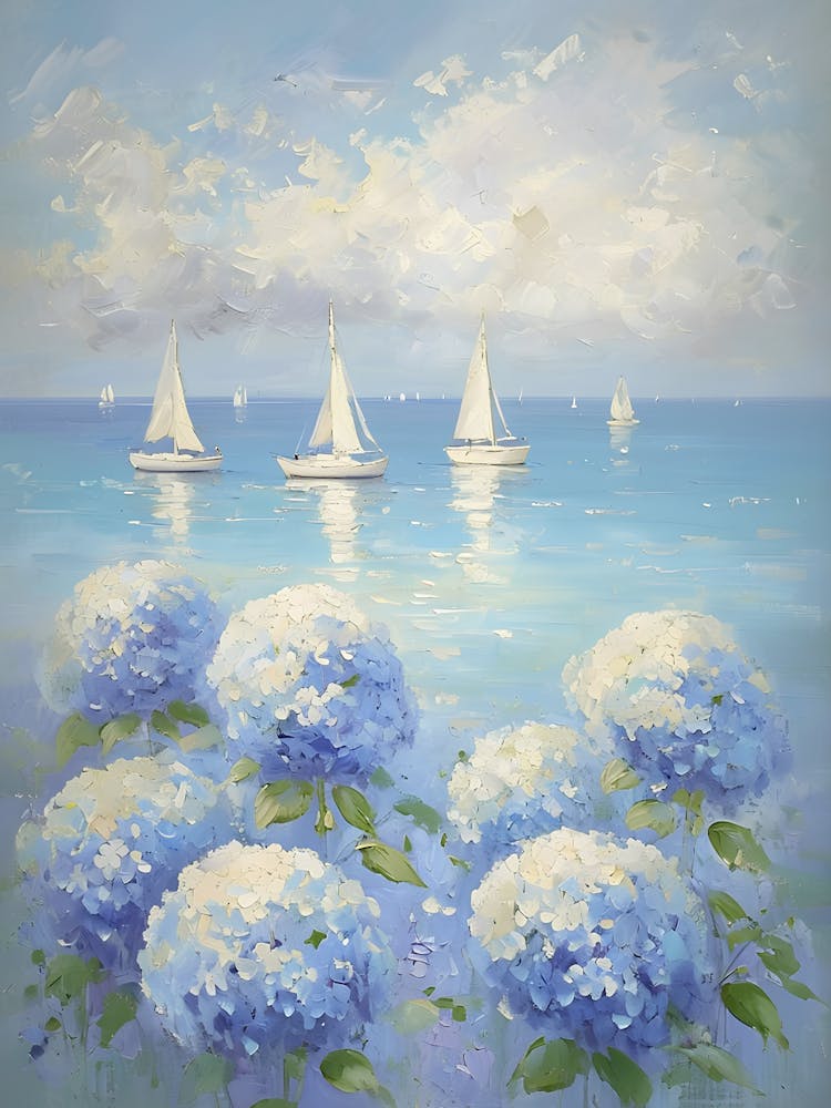 Sailboats Painting