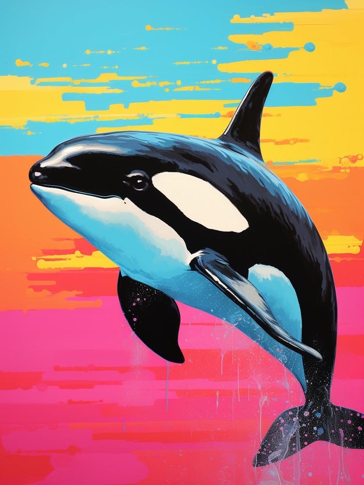 Pop Art Orca Whale 1