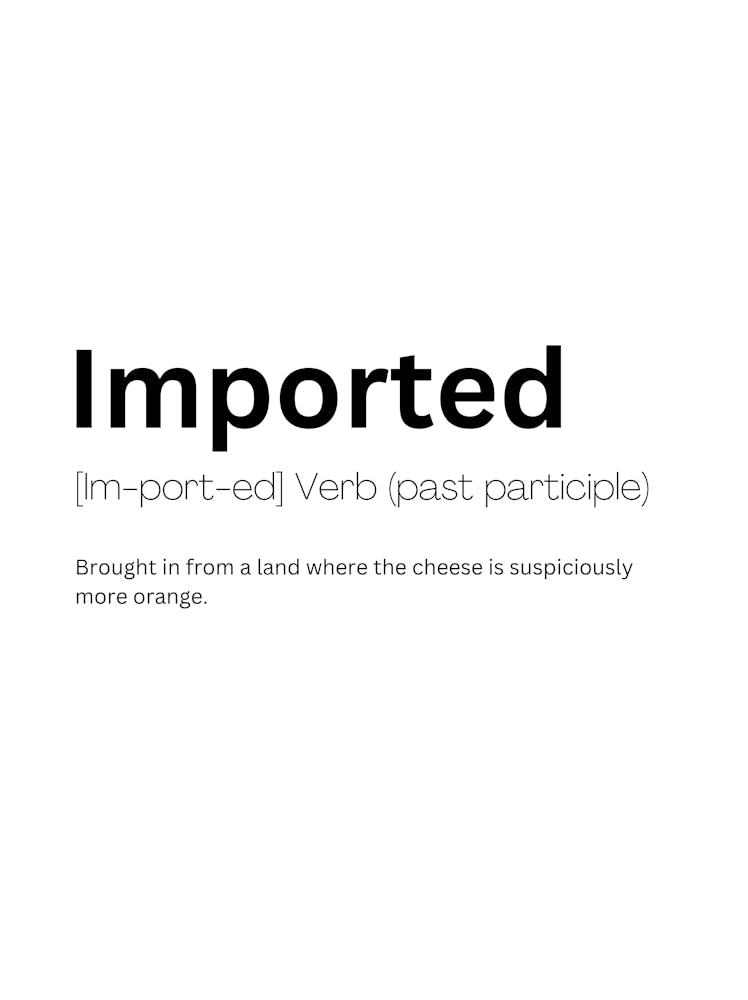 Imported Definition Meaning